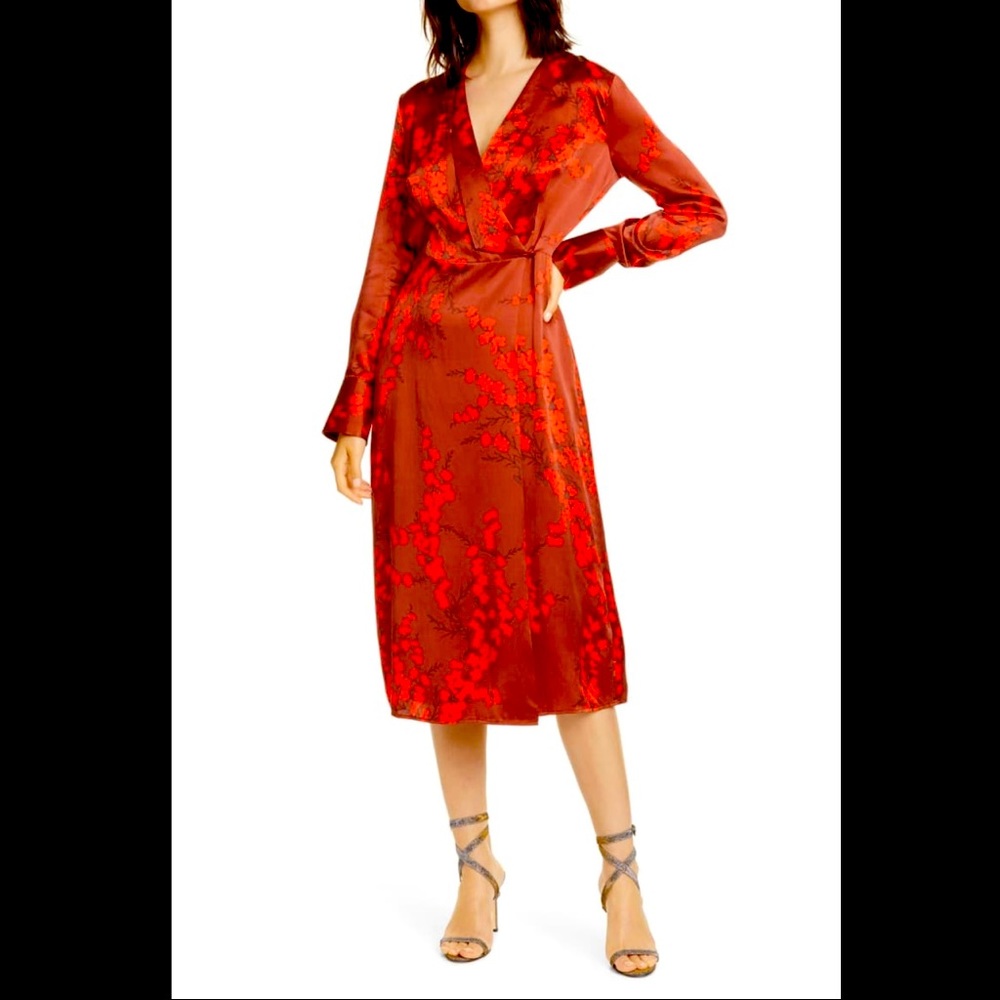 NWT Equipment Willowe Wrap Dress size 8